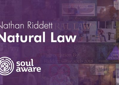 Nathan Riddett – Natural Law is the solution